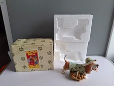 basset hound dapper dogs by toni goffe border fine arts studio with box