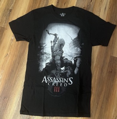 Retro 2012 Assassins Creed 3 Promo T Shirt Ubisoft PlayStation Gamer Size Small