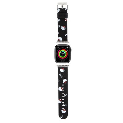 Hello Kitty Heads & Bows Armband für Apple Watch 38/40/41mm Schwarz