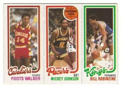 1980-81 Topps #60 / 113 / 130 Foots Walker/Mickey Johnson/Bill Robinzine A
