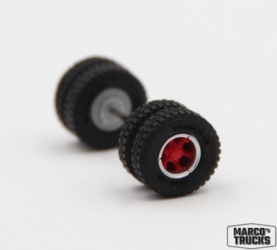 Herpa Wheel set Nachlaufachse Scania Vabis Trilex from 87MBS026369 1:87 /HN2820-
