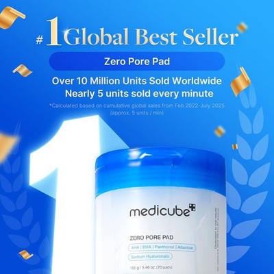 MediCube Zero Pore Pad 2.0 DualTextured Exfoliating Toner Pads Pore Refining^