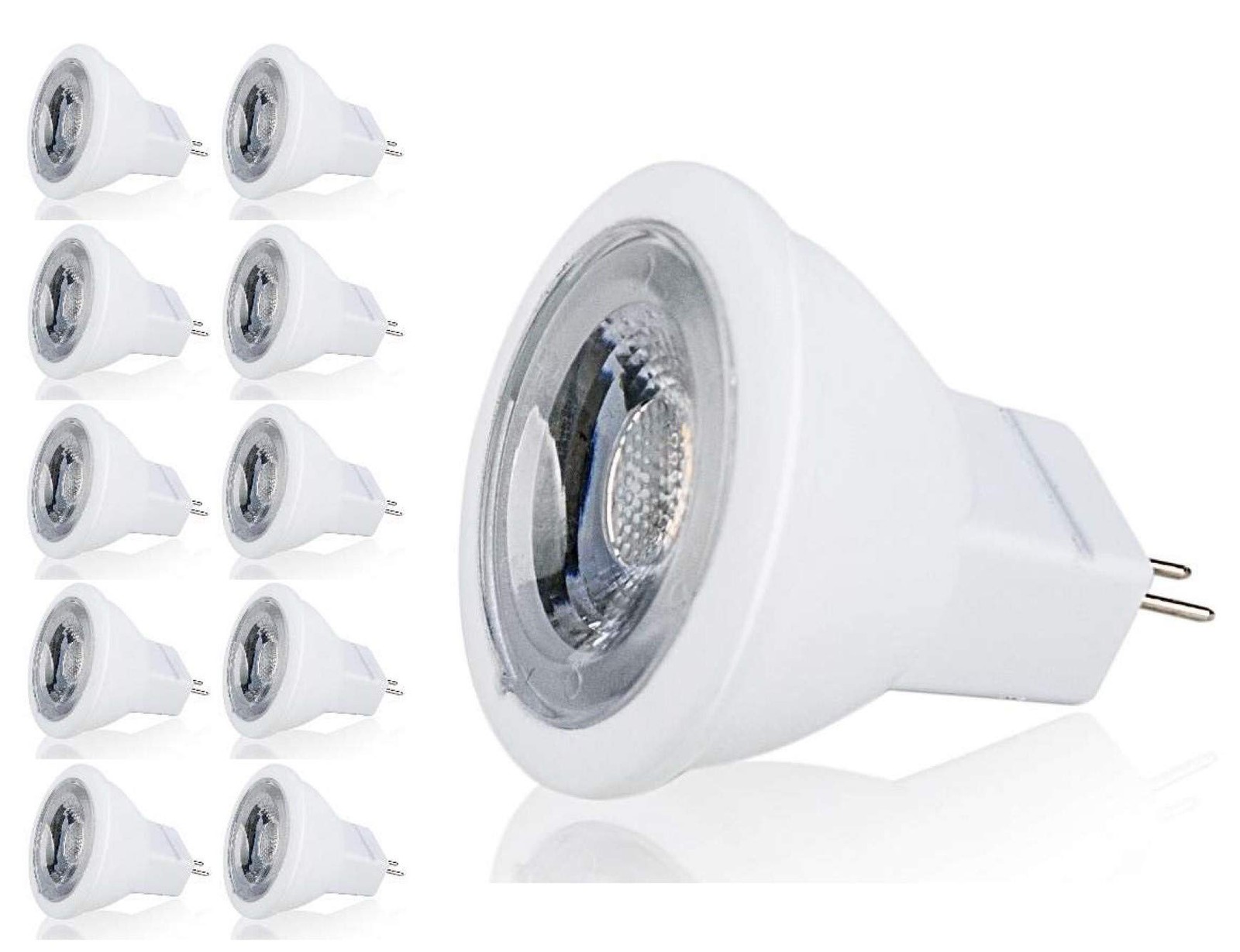 CBConcept UL-Listed MR11 GU4.0 LED Light Bulbs, 10-Pack, 2 W