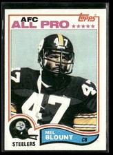 1982 Topps Mel Blount 203 Pittsburgh Steelers