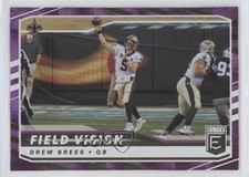 2021 Panini Donruss Elite Field Vision Purple 64/75 Drew Brees #FV4 7ba