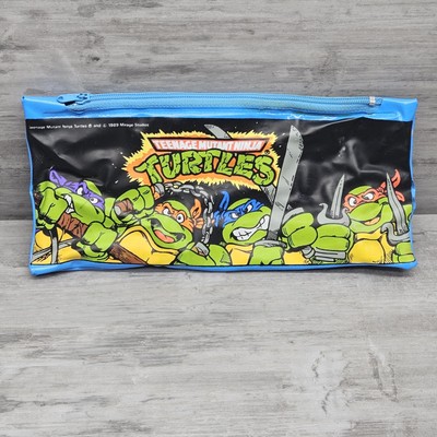 k*Z様 black means 蛇　赤　緑　青ケース Teenage Mutant Ninja Turtles 1989 Pencil Case Mirage Studios