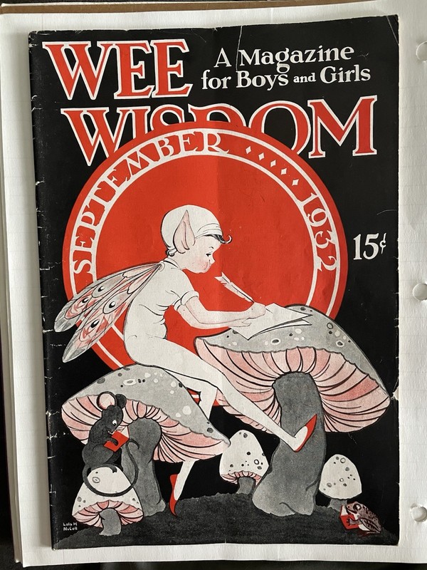 Vintage Wee Wisdom Sept 1932 - Lola McColl  - PRISTINE Intact Train Paper Craft