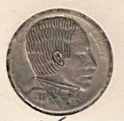 Modern Hobo Nickel William McKinley on 1937 Buffalo Nickel Done by John Dorusa