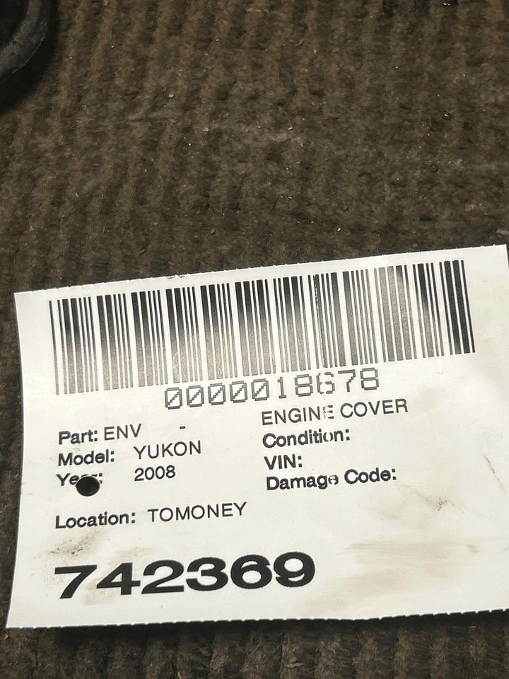 Fits 2008 GMC Yukon Engine Cover OEM:15840698 Foto 4 de 4