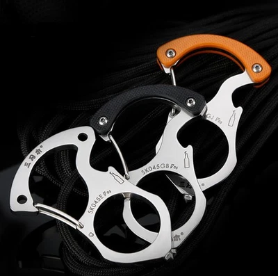 EDC Fingerring Charme Schlüsselanhänger Outdoor Camping Sport Werkzeug - Bild 1 von 4