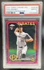 2024 Topps Chrome Update Paul Skenes #USC88 Magenta Refractor /399 RC PSA 10