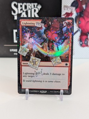 Lightning Bolt Deadpool #042 (NM) (Party Pool Foil) (C) (SLD) Magic MTG