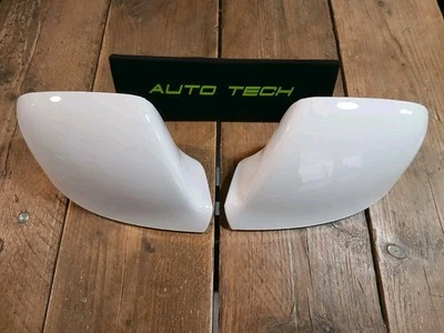 Fits VW T5.1 T6 T6.1 TRANSPORTER MIRROR COVERS CASING 2010 + White  Pair - Image 1 of 3
