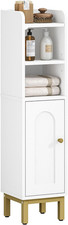 Hzuaneri Bathroom Storage Cabinet, Small Corner Floor Cabinet with Door and Shel