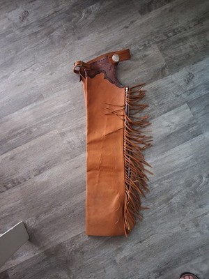 Western Style Barrel Racing Chaps, Waist Is 24''-28'', Length Is 36'', Made By Hand