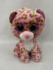 TY Beanie Boo Lainey Leopard Stuffed Animal Plush Toy Used Condition