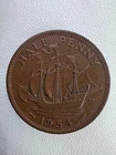 Photo of a 1954 George V Half Penny from an eBay listing that sold on May 16, 2026