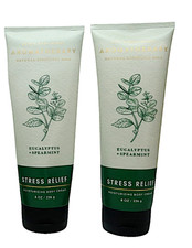 3 X Bath Body Works Aromatherapy EUCALYPTUS SPEARMINT Body Cream 8oz.