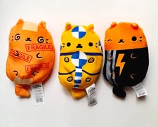 Cats vs Pickles Plush Lot of 3 - FRAGILE Crash JOLT- 4" VGUC