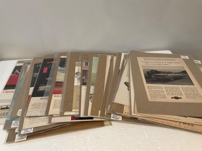 Lot of 40 Auto Print Ads. Assorted Makes, Models, Years, Sizes, Etc. PB1