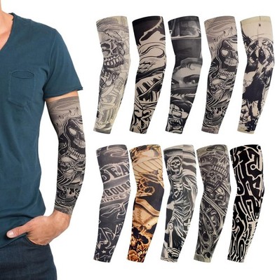 10 Stück Stile Tattoo Armel männer,Set Warmers Tattoo Armstrumpf Sleeve tattoo t