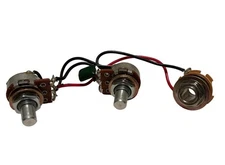 Custom Fender Style Guitar Wiring Harness – Two Tone Pots + Jack– Prewired Set