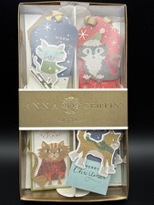 Anna Griffin Christmas Cat Themed Gift Tags - 8 Tags - GT475