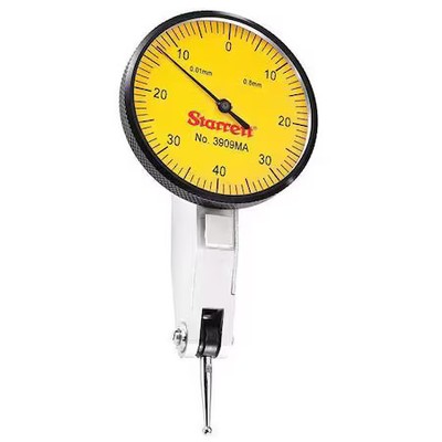 Starrett 3909Ma Dial Test Indicator Set, 1-9/16'', Yellow