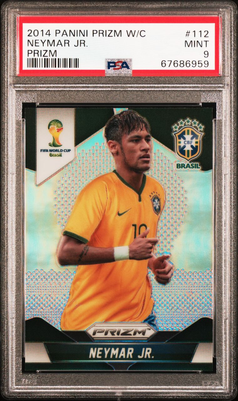 2014 Panini Prizm World Cup Neymar Jr. Silver Prizm #112 PSA 9