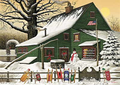 Buffalo Games - Charles Wysocki - Cocoa Break at the Copperfields - 500 Piece Ji