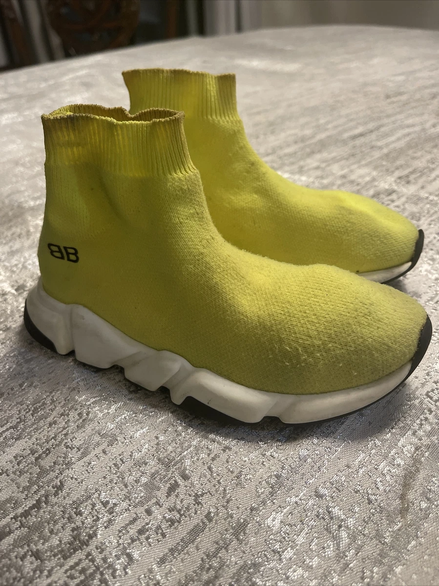 Balenciaga neon knit sock sneakers USA 12 | eBay