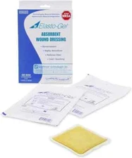 10 Southwest Technology Elasto-Gel Wound Dressing 4"x4" - 2 Boxes of 5 ea