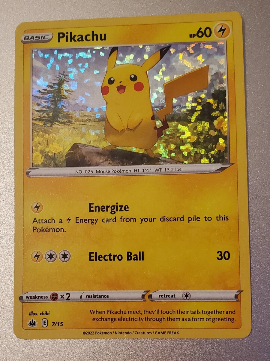 Pikachu Mc Donalds Carta Pokemon - Pikachu Foil