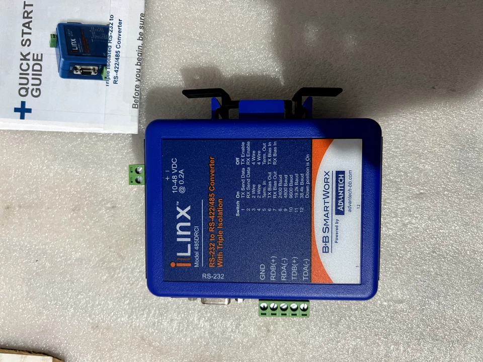 NNB Linx model 485DRCI RS 232 TO RS 422/485 Converter With Triple Isolation NEW - Image 4 of 4