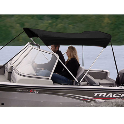 #ad Shademate OV80098OR Black Poly 2 Bow Bimini Top5#x27;6quot;L42quot;H54” 60quot;W $100.00
