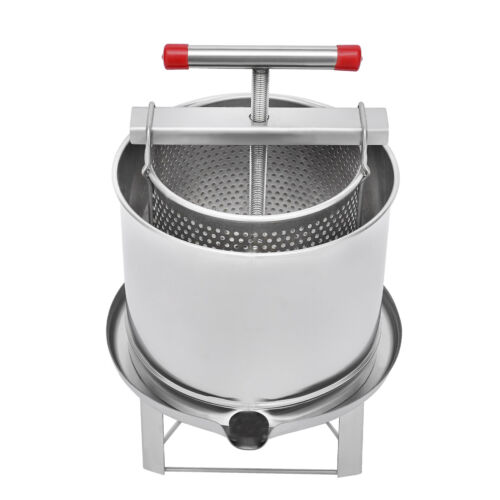 Máquina de prensa de miel de abeja 12,6 L Equipo de apicultura Herramienta Máquina de prensa de cera de miel - Imagen 5 de 12