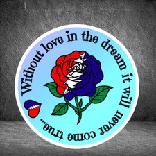 Grateful Dead & Co, Jerry Garcia inspired waterproof sticker, original design