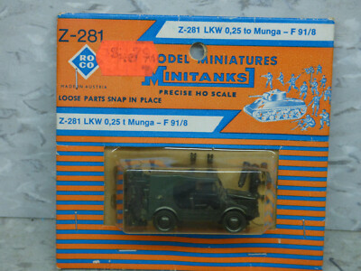 Roco Minitanks (NEW) 1/87 Z-281 Modern West German Audi Munga 1/4T Jeep Lot 3967