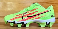 Little Kids/Youth Nike Huarache 4 Keystone Baseball Cleats Size 12C NEON GREEN