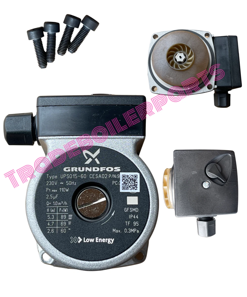 VAILLANT ECOTEC PLUS VUW 824 831 BOILER PUMP 178983 193534 GRUNDFOS TYPE 5  WIRE | eBay