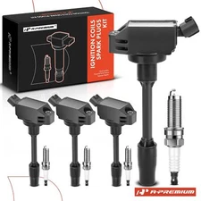 A-Premium 4x Ignition Coil + 4x Iridium Spark Plug for Toyota Avalon Camry Lexus