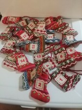 Christmas Tree Knitted Stockings String Decoration