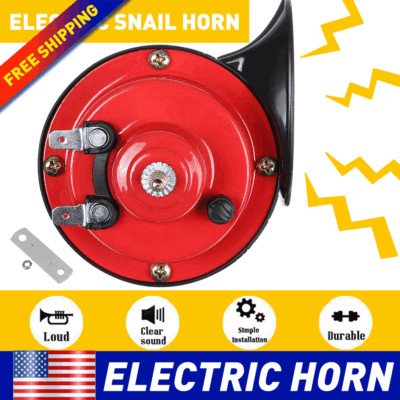 New 12V 300DB Super Loud Train Horn Waterproof Motorcycle Car Truck SUV Boat Red