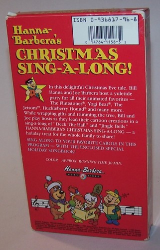 Hanna Barbera's Super Stars Christmas Sing Along VHS Video - Jetsons, Yogi, - Picture 3 of 3
