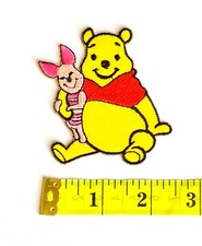 Embroidered Patch - Winnie The Pooh and Piglet - NEW - Iron-on/Sew-on