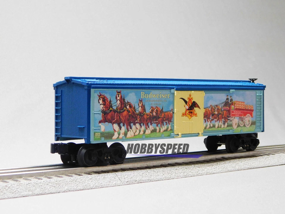 LIONEL ANHEUSER-BUSCH VINTAGE CLYDESDALE REEFER O GAUGE refrigerator 2228040 NEW - Image 2 of 4