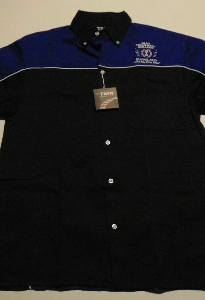 Shop Mechanic Uniform Shirt TECH COLLEGE Auto Motorcycle Teacher Student Medium - Image 2 of 4