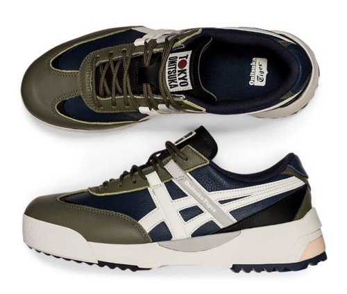 onitsuka cream navy