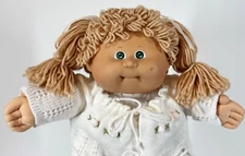 Vintage 1983 Appalachian Artworks Cabbage Patch Blonde Hair Doll w/ Knit Sweater