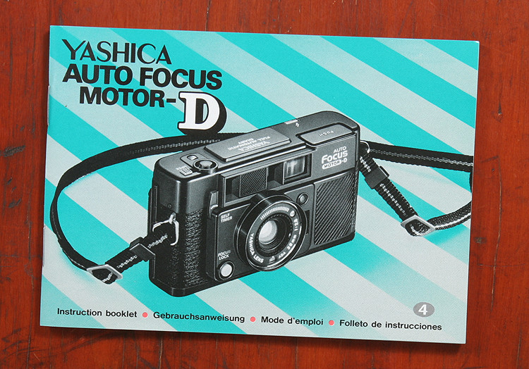 【ミー】 YASHICA AUTO FOCUS D INSTRUCTION BOOK/147956 | eBay